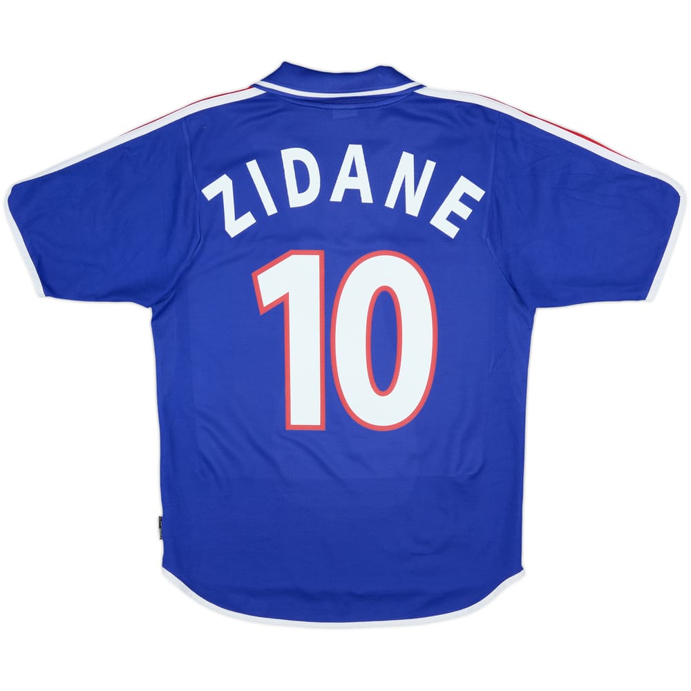 2000-02 France Home Shirt Zidane #10 - 7/10 - (S)