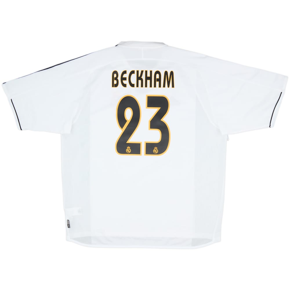 2003-04 Real Madrid Home Shirt Beckham #23 - 8/10 - (XL)