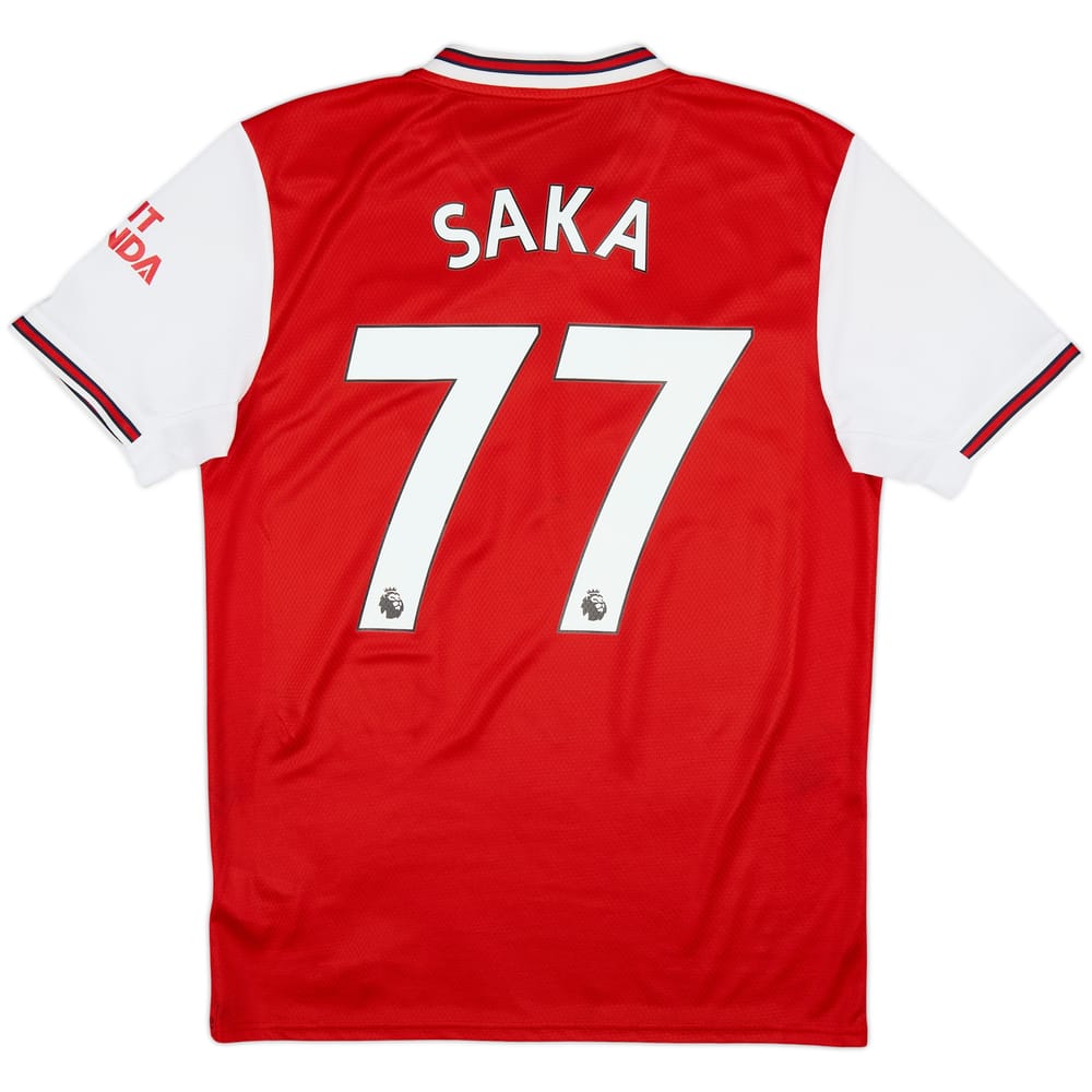2019-20 Arsenal Home Shirt Saka #77 - 6/10 - (M)