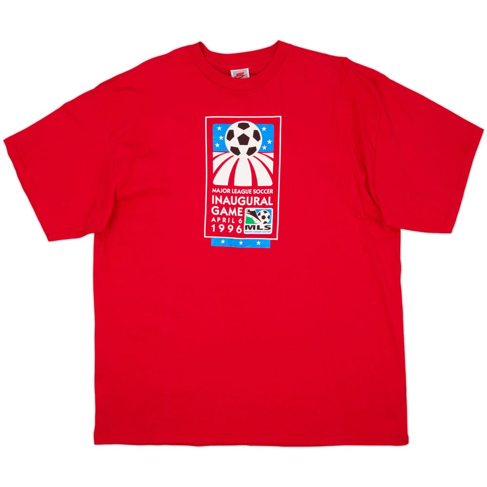1996 MLS Nike 'Inaugural Game' Graphic Tee - 9/10 - (XXL)