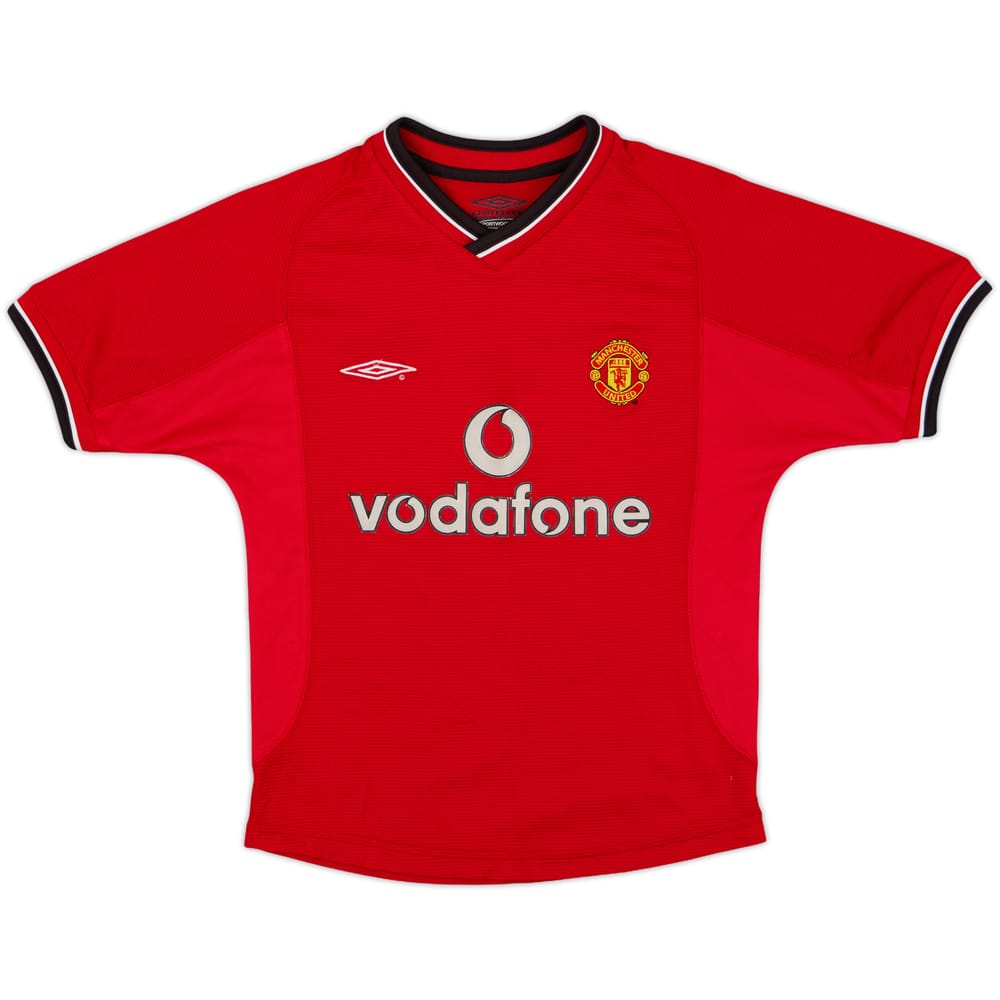 2000-02 Manchester United Home Shirt - 7/10 - (S.Boys)