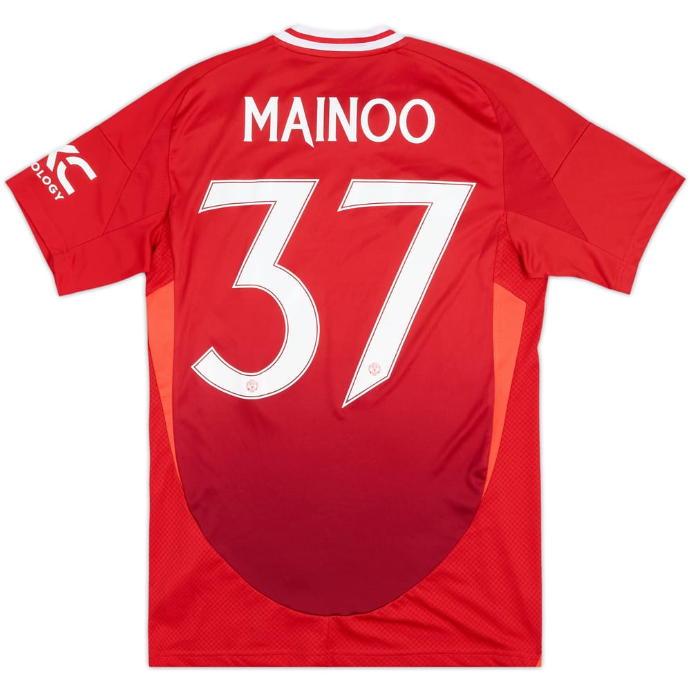 2024-25 Manchester United Home Shirt Mainoo #37 - 9/10 - (S)