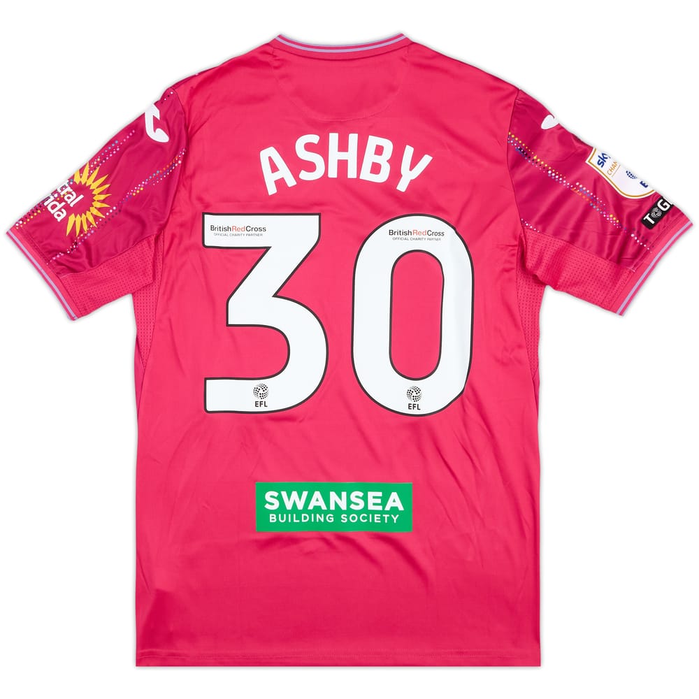 2023-24 Swansea Match Issue Third Shirt Ashby #30