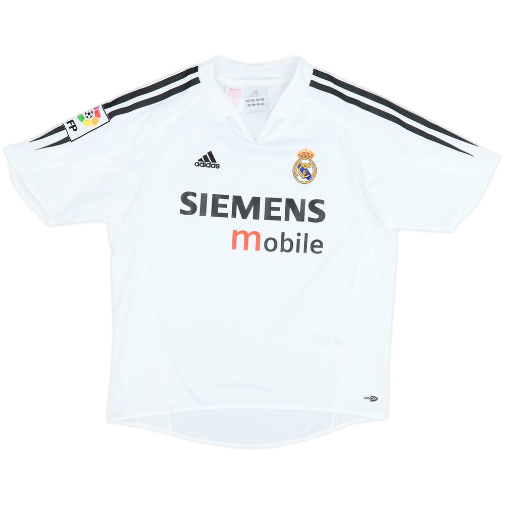 2004-05 Real Madrid Home Shirt - 8/10 - (M.Boys)