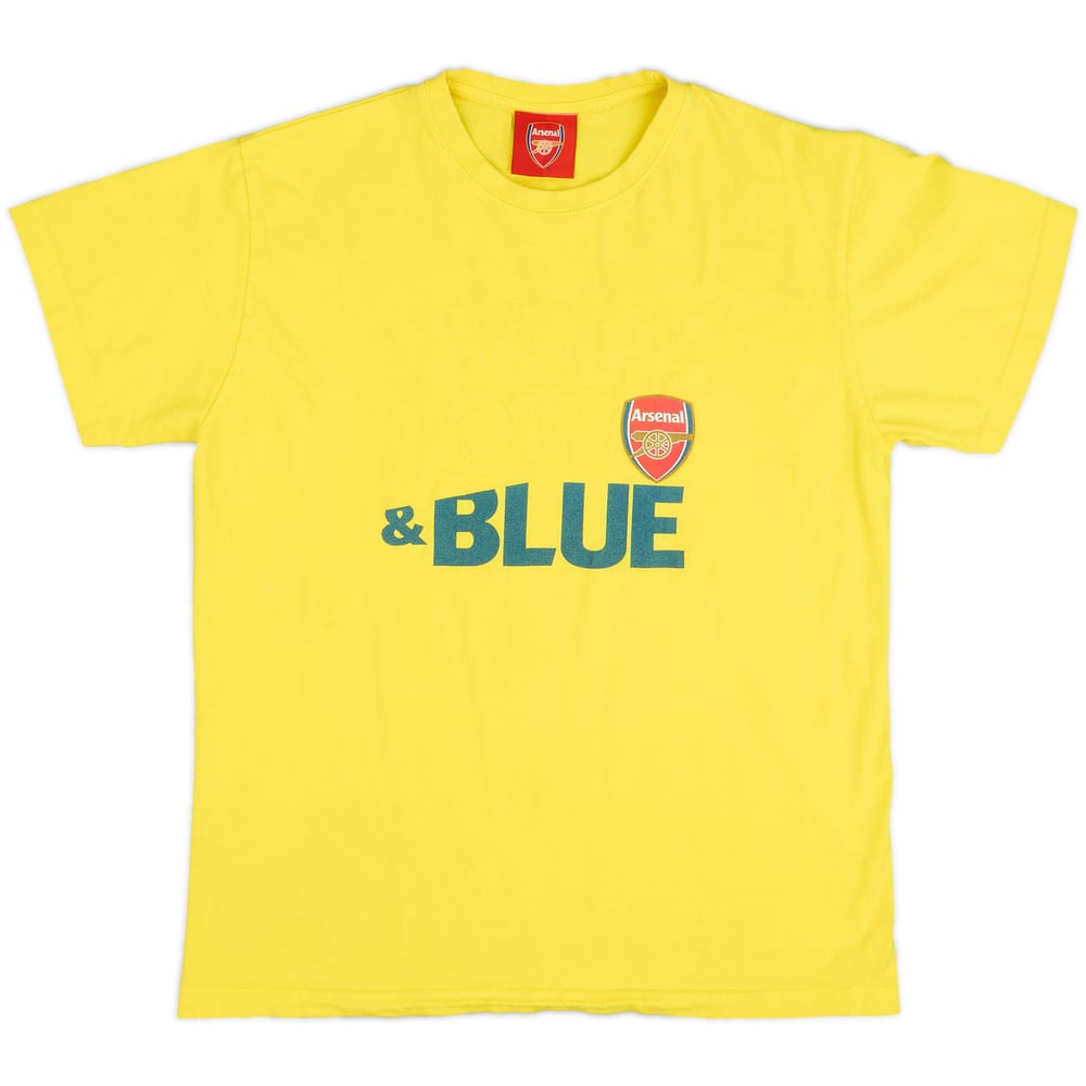 2005-06 Arsenal 'Yellow & Blue' Graphic Tee - 9/10 - (M)