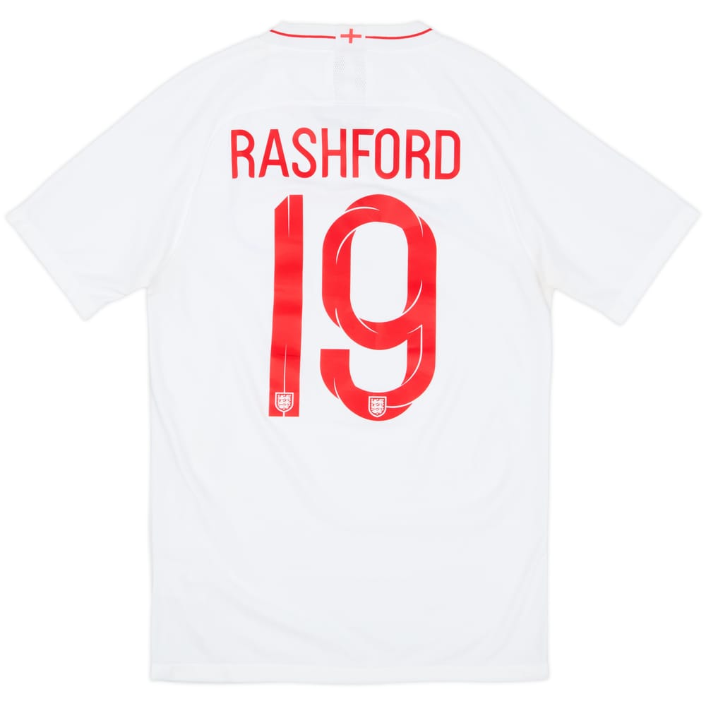 2018-19 England Home Shirt Rashford #19 - 6/10 - (S)