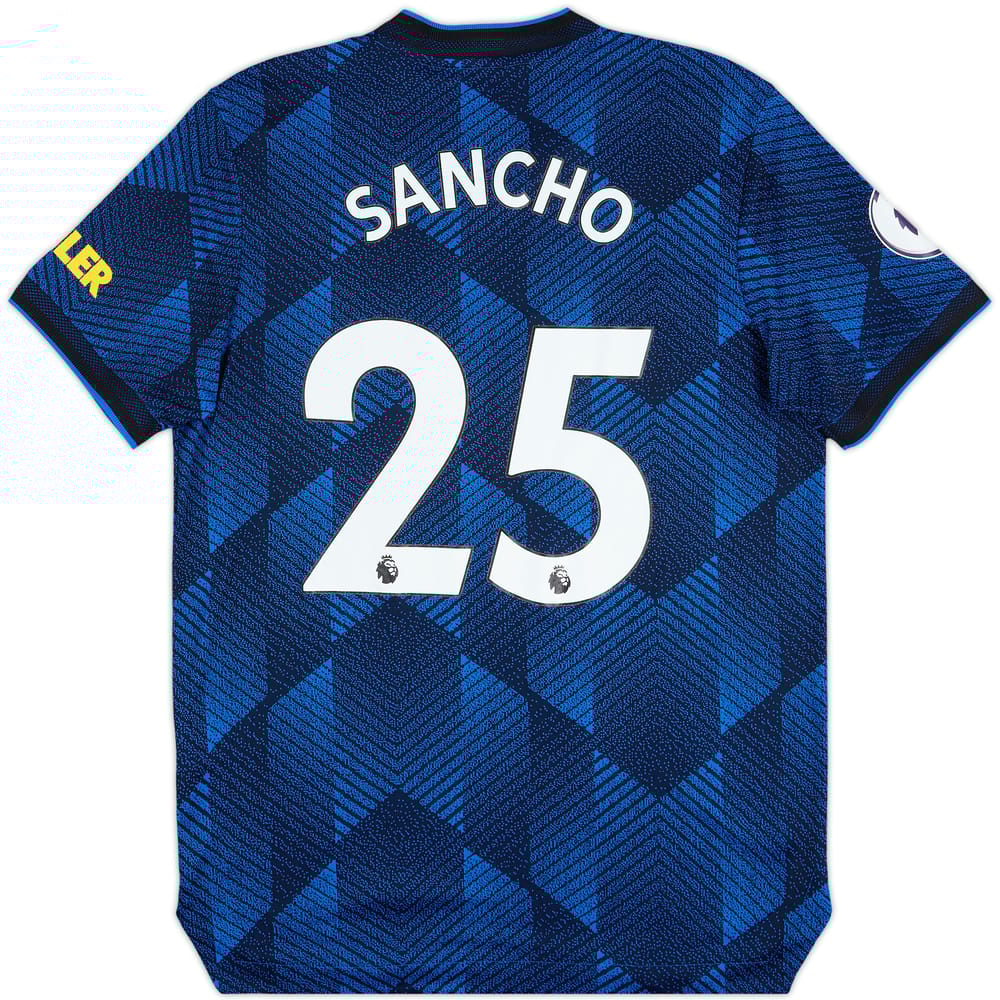 2021-22 Manchester United Authentic Third Shirt Sancho #25 - 8/10 - (L)