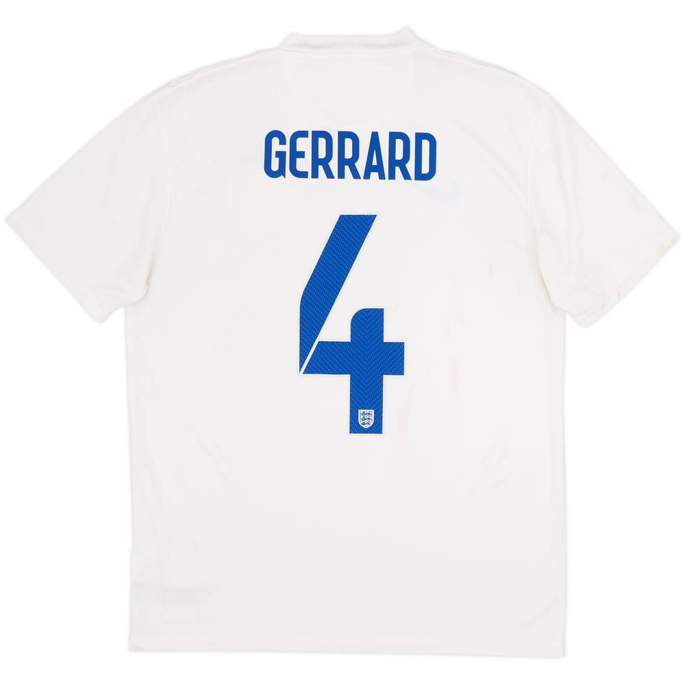 2014-15 England Home Shirt Gerrard #4 - 4/10 - (M)
