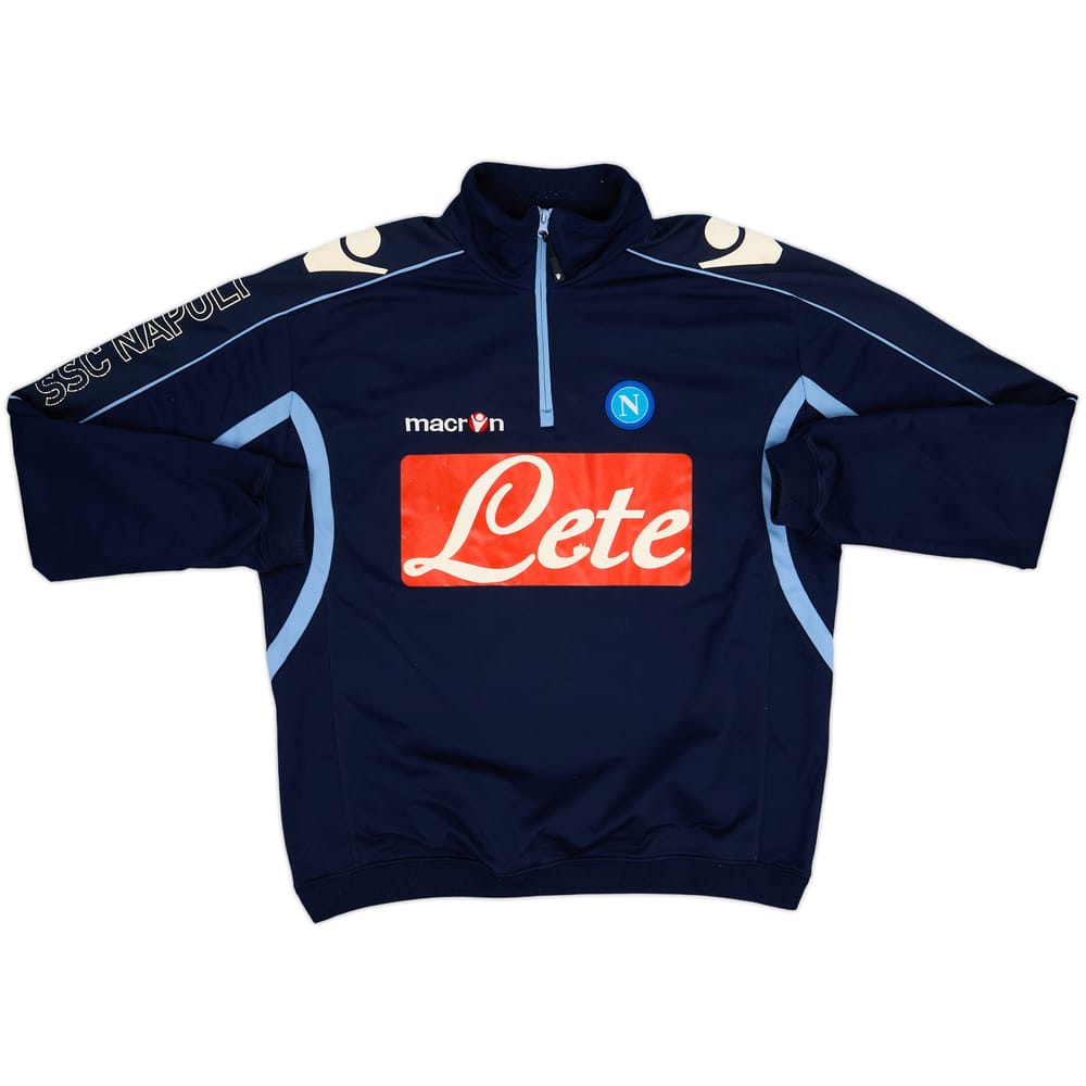 2010-11 Napoli Macron 1/4 Zip Drill Top - 6/10 - (L)