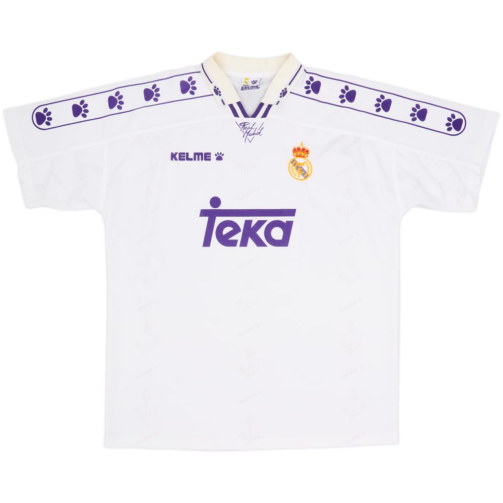 1994-96 Real Madrid Camiseta Local - 8/10 - (XL)
