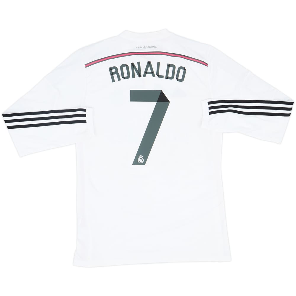 2014-15 Real Madrid Home L/S Shirt Ronaldo #7 - 6/10 - (L)