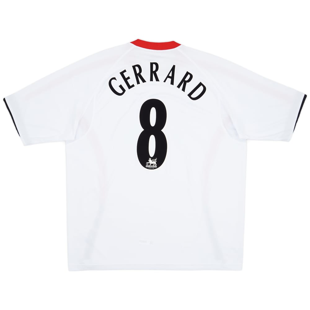 2005-06 Liverpool Away Shirt Gerrard #8 - 9/10 - (XL)