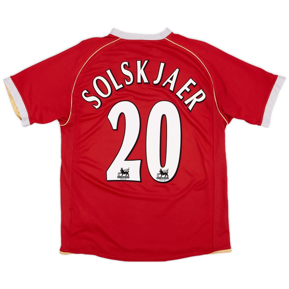 2006-07 Manchester United Home Shirt Solskjaer #20 - 5/10 - (M)
