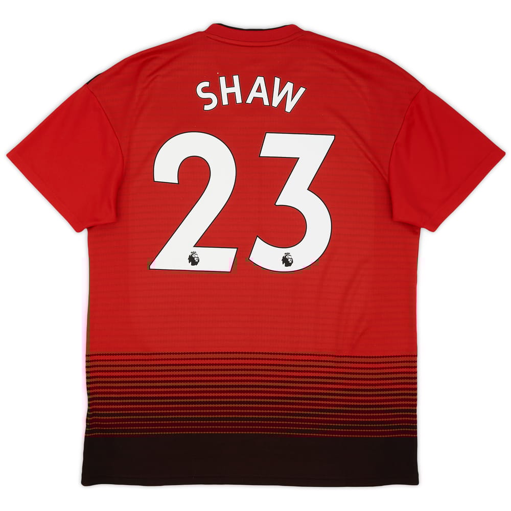 2018-19 Manchester United Home Shirt Shaw #23 - 9/10 - (L)