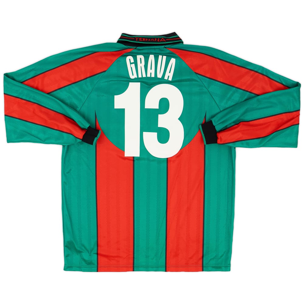 2001-02 Ternana Match Issue Home Shirt Grava #13
