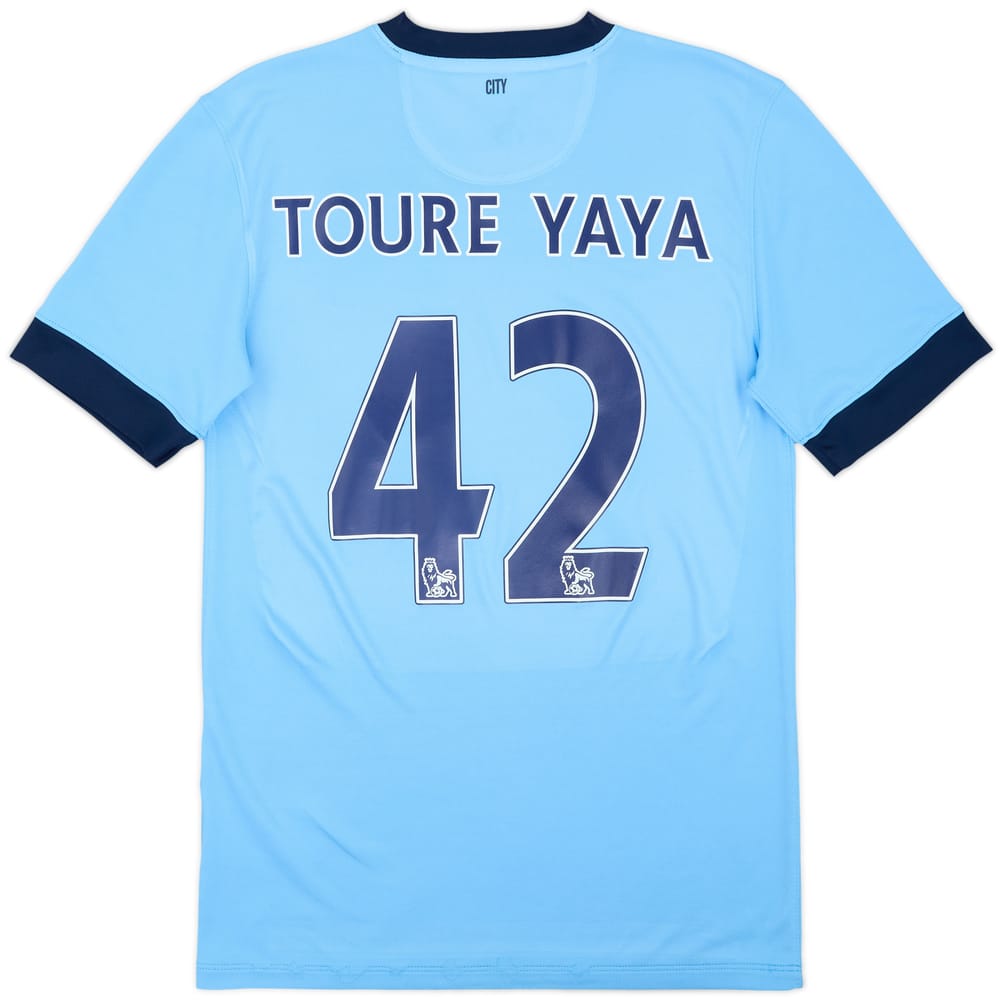 Camiseta de local del Manchester City 2014-15 Toure Yaya #42 - 6/10 - (S)