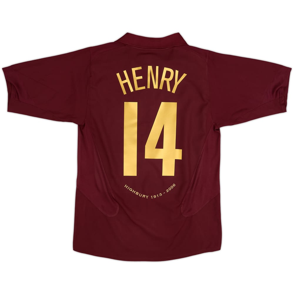 2005-06 Arsenal Home Shirt Henry #14 - 8/10 - (M)