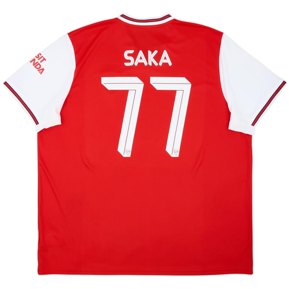 2019-20 Arsenal Home Shirt Saka #77 - 9/10 - (3XL)