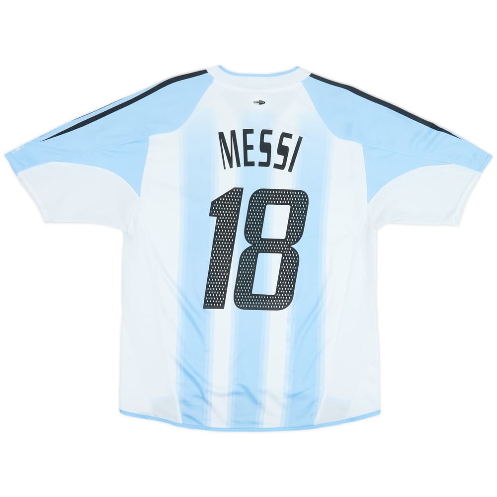 2004-05 Argentina Home Shirt Messi #18 - 7/10 - (M/L)