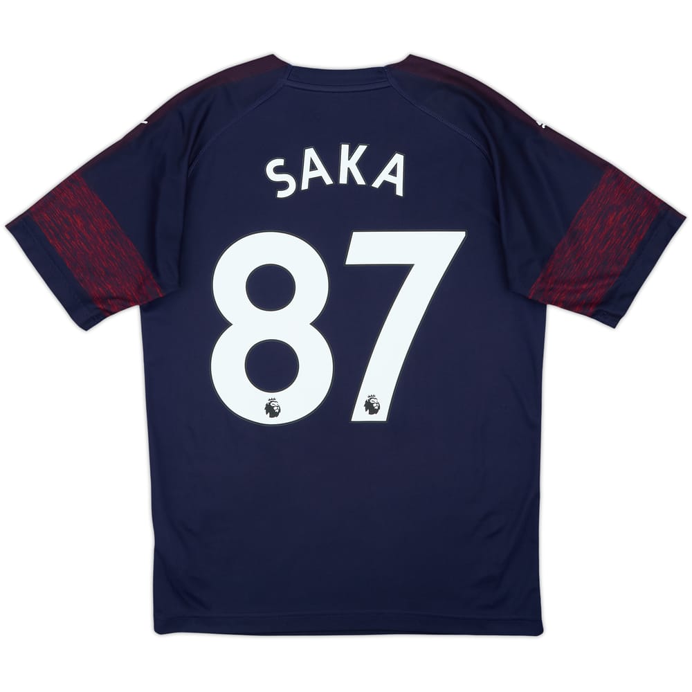 2018-19 Arsenal Away Shirt Saka #87 - 7/10 - (S)