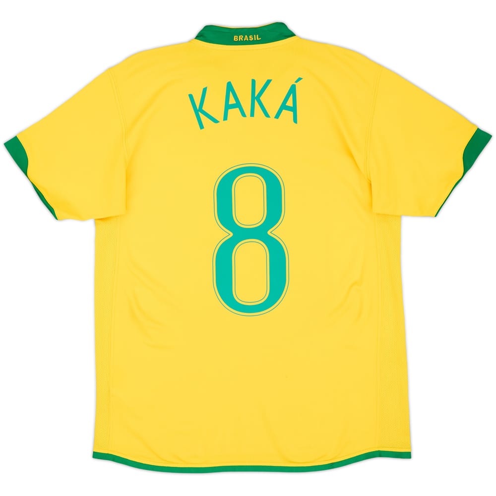 2006-08 Brazil Home Shirt Kaka #8 - 6/10 - (M)