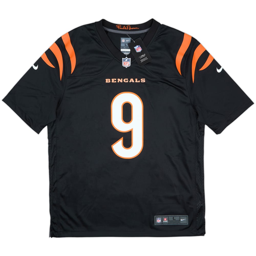 2021-25 Cincinnati Bengals Burrow #9 Nike Game Home Jersey (L)