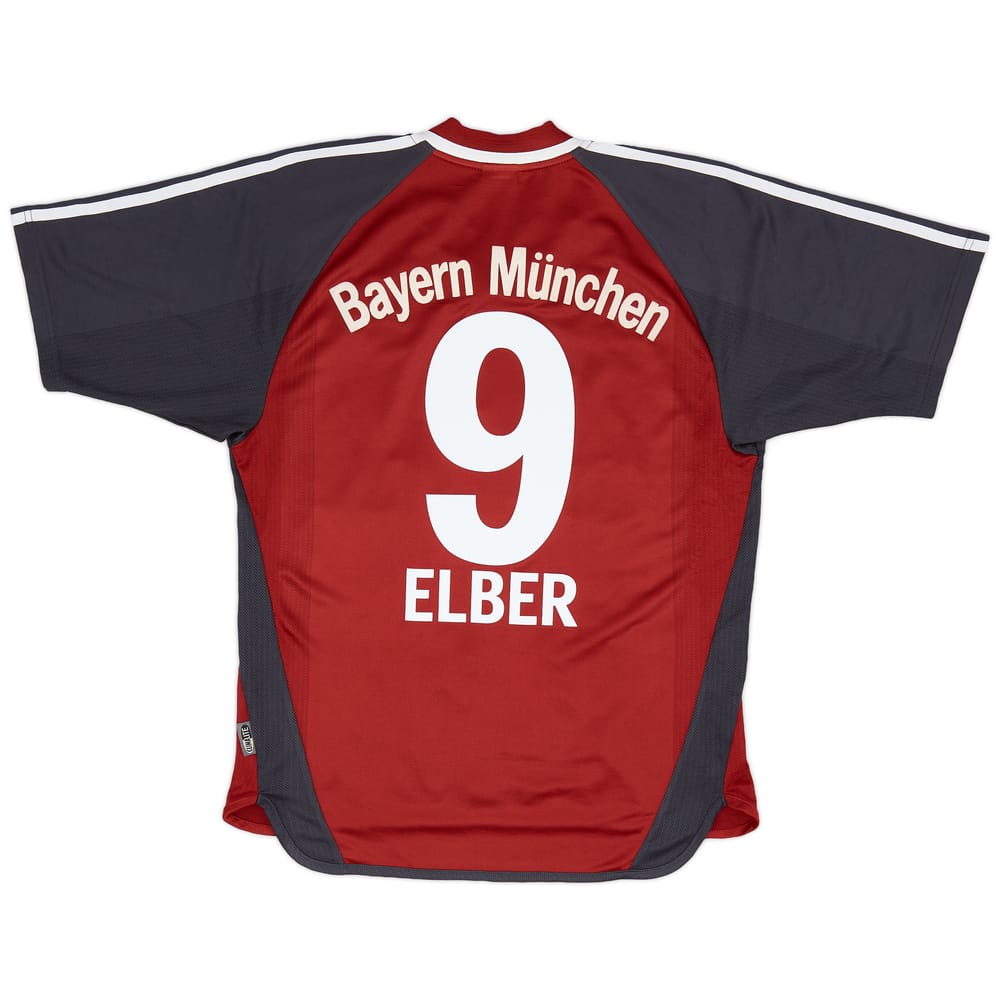 2001-02 Bayern Munich Home Shirt Elber #9 - 8/10 - (S)