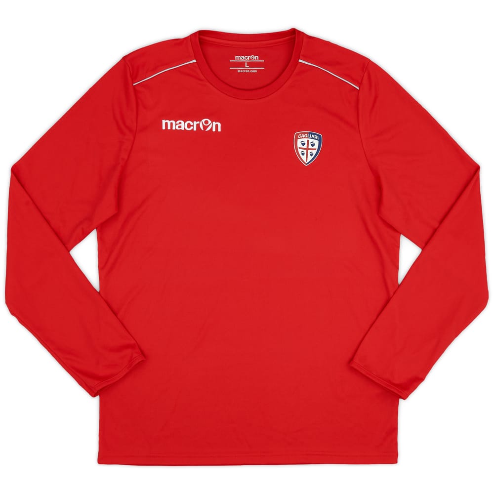 2016-17 Cagliari Macron Training L/S Shirt - 9/10 - (L)