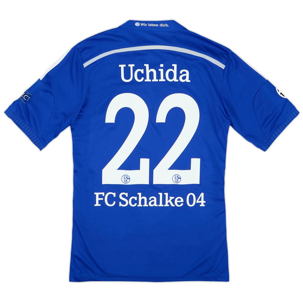2014-16 Schalke Home Shirt Uchida #22 - 8/10 - (S)