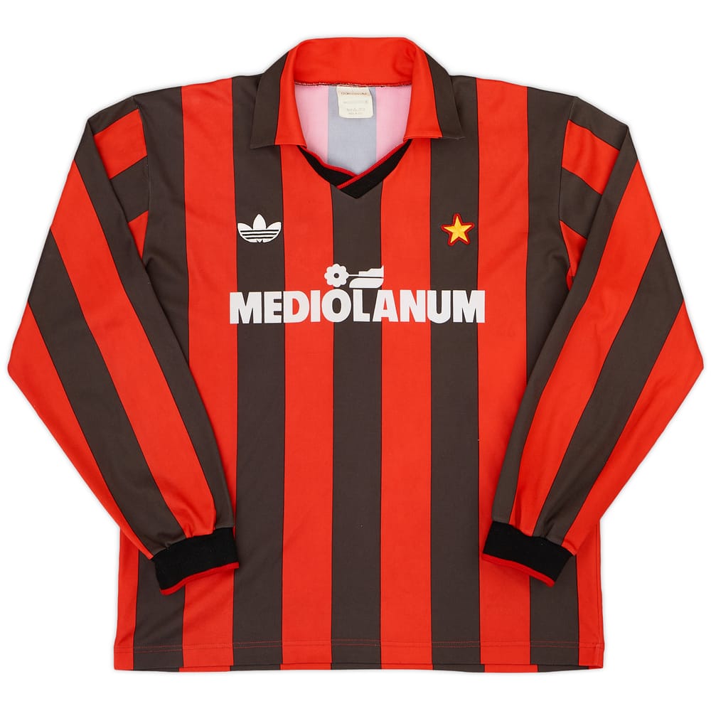 1990-91 AC Milan Home L/S Shirt #4 - 6/10 - (M)