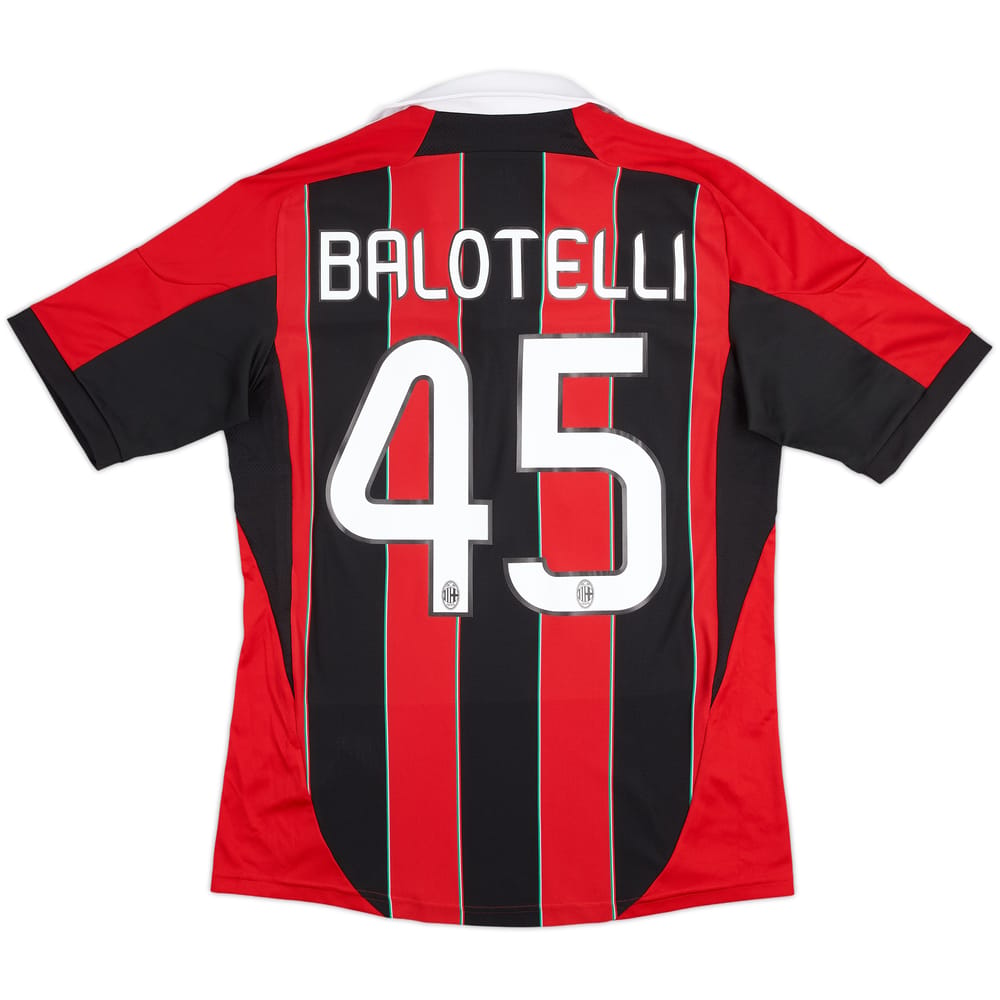 2012-13 AC Milan Home Shirt Balotelli #45
