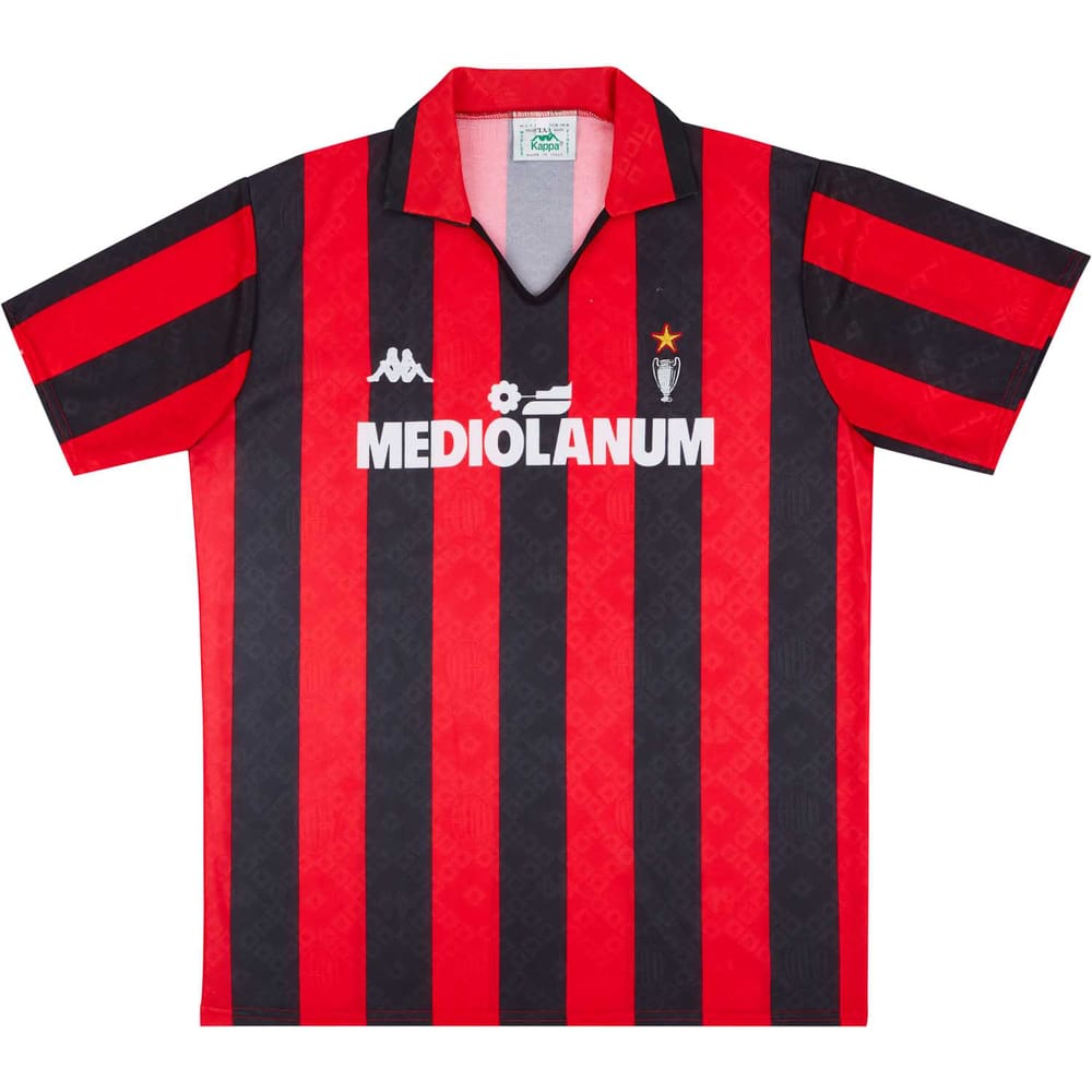 1989-90 AC Milan Home Shirt (Excellent) S