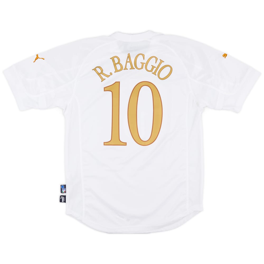 2004-06 Italy Away Shirt Baggio #10 - 8/10 - (L)
