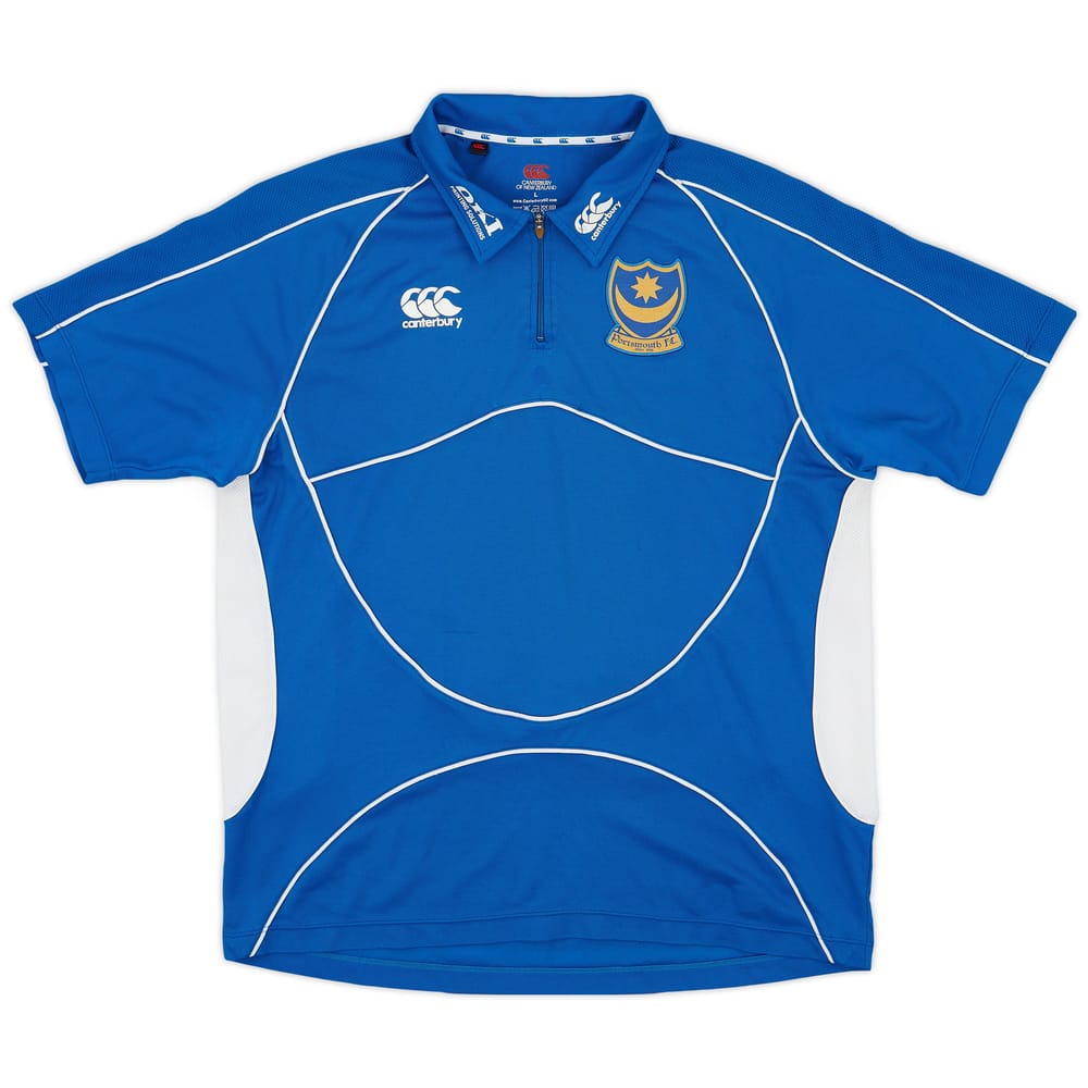 2007-08 Portsmouth Canterbury 1/4 Zip Polo Shirt - 8/10 - (L)
