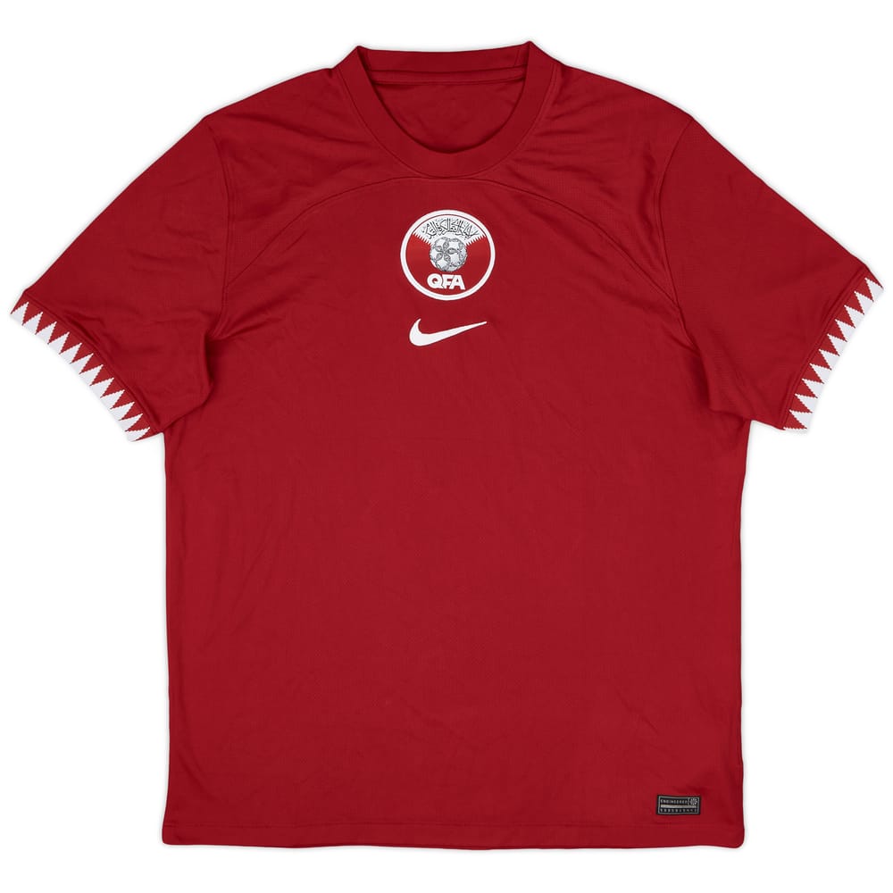 2022-24 Qatar Home Shirt - 9/10 - (L)