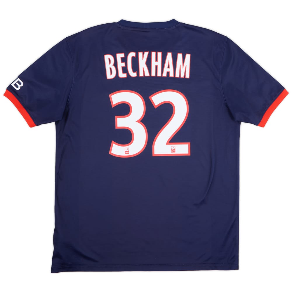 2013-14 Paris Saint-Germain Home Shirt Beckham #23 - 8/10 - (L)