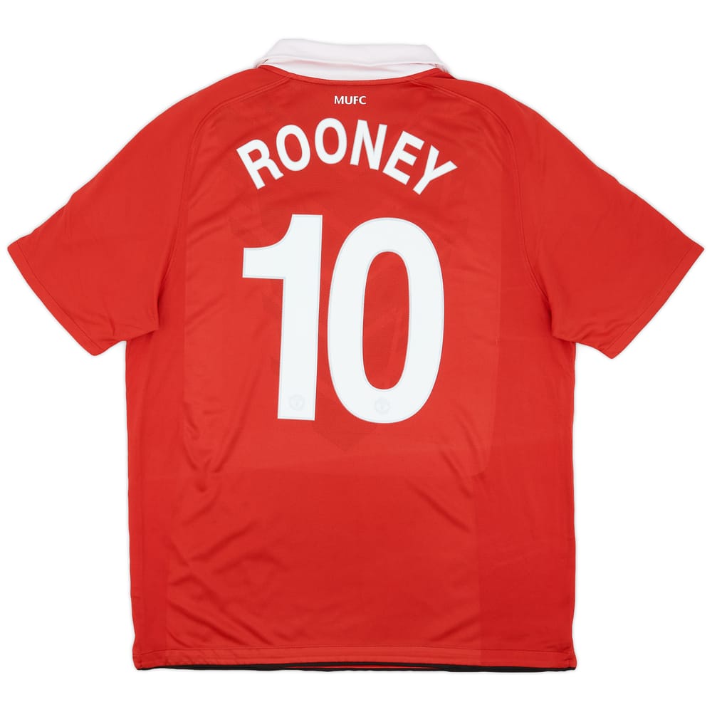 2010-11 Manchester United Home Shirt Rooney #10 - 7/10 - (L)
