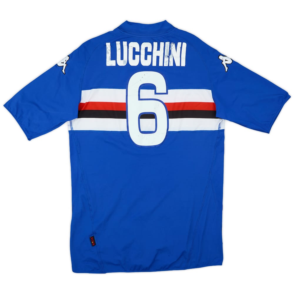 2009-10 Sampdoria Home Shirt Lucchini #6 - 4/10 - (XL)