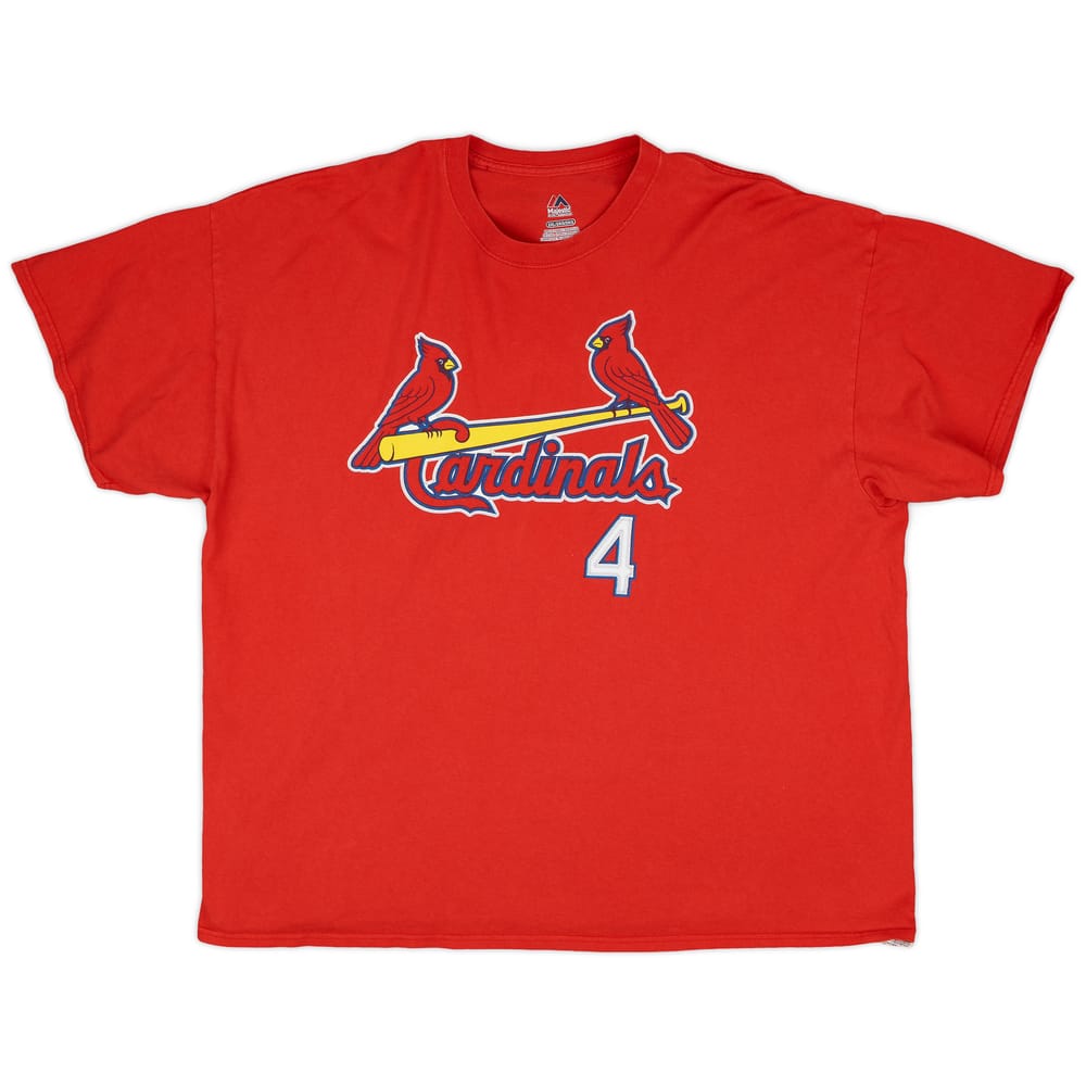 2015 St Louis Cardinals Molina #4 Majestic Tee - 7/10 - (XXL)