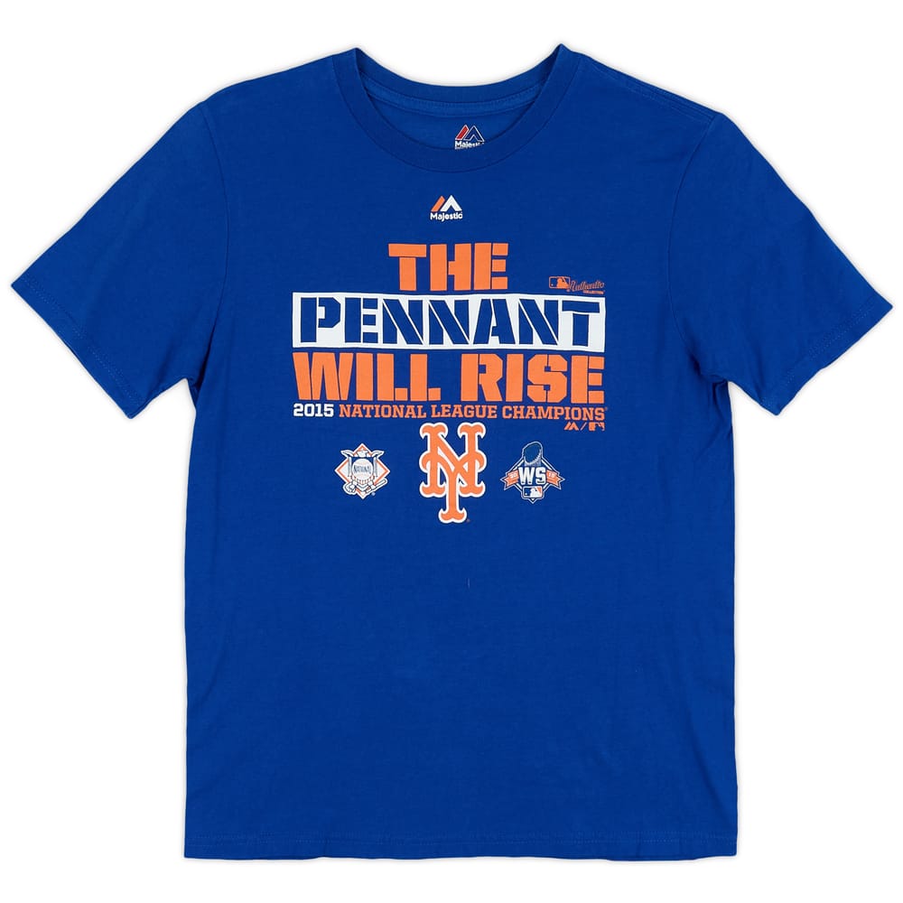 2015 New York Mets National League Champions Majestic Tee - 9/10 - (L.Boys)
