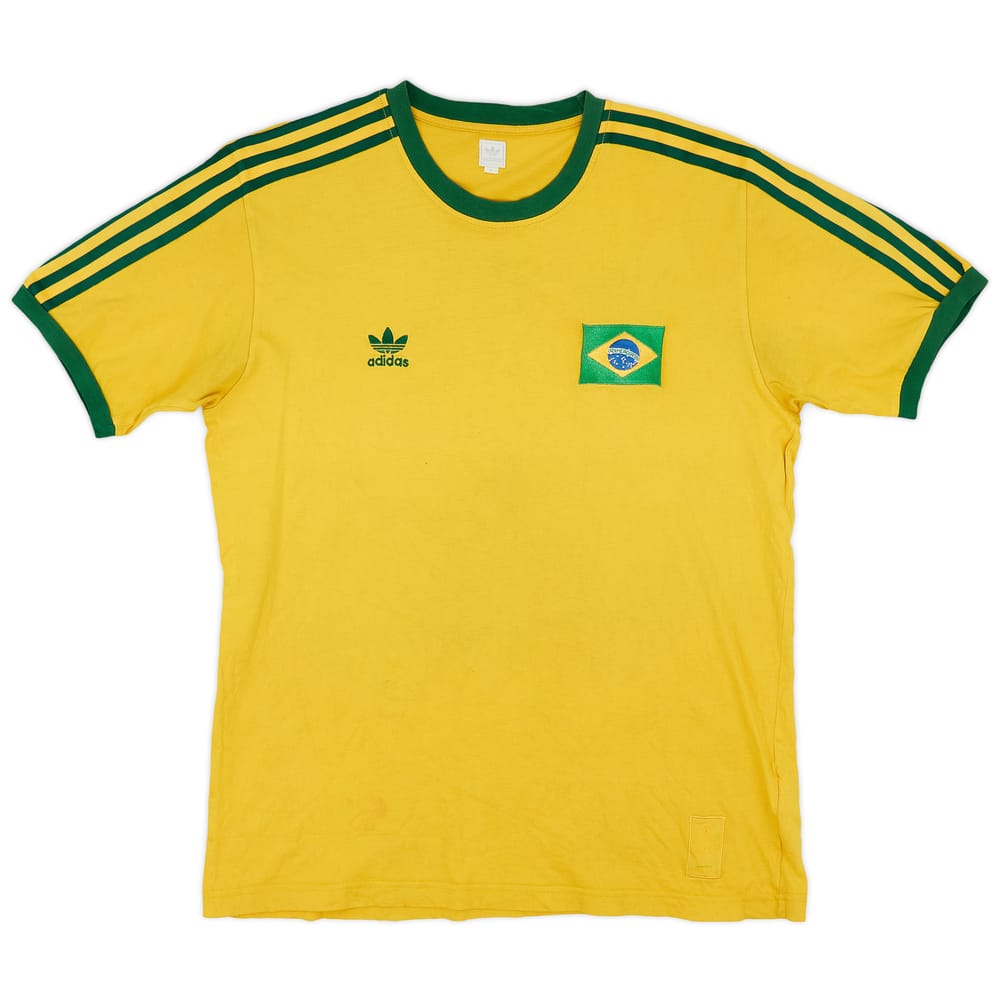 2005-06 Brazil adidas Retro Fan Tee - 5/10 - (L)