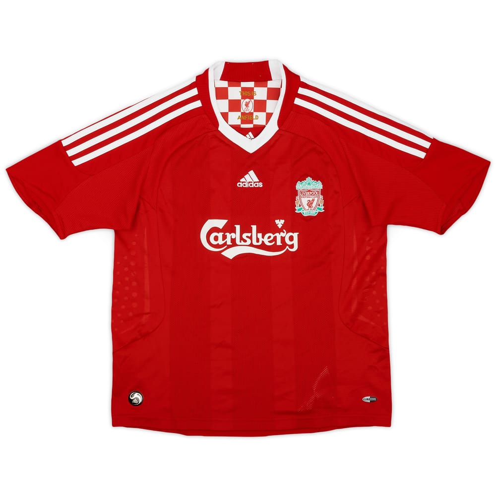 2008-10 Liverpool Home Shirt - 9/10 - (M.Boys)