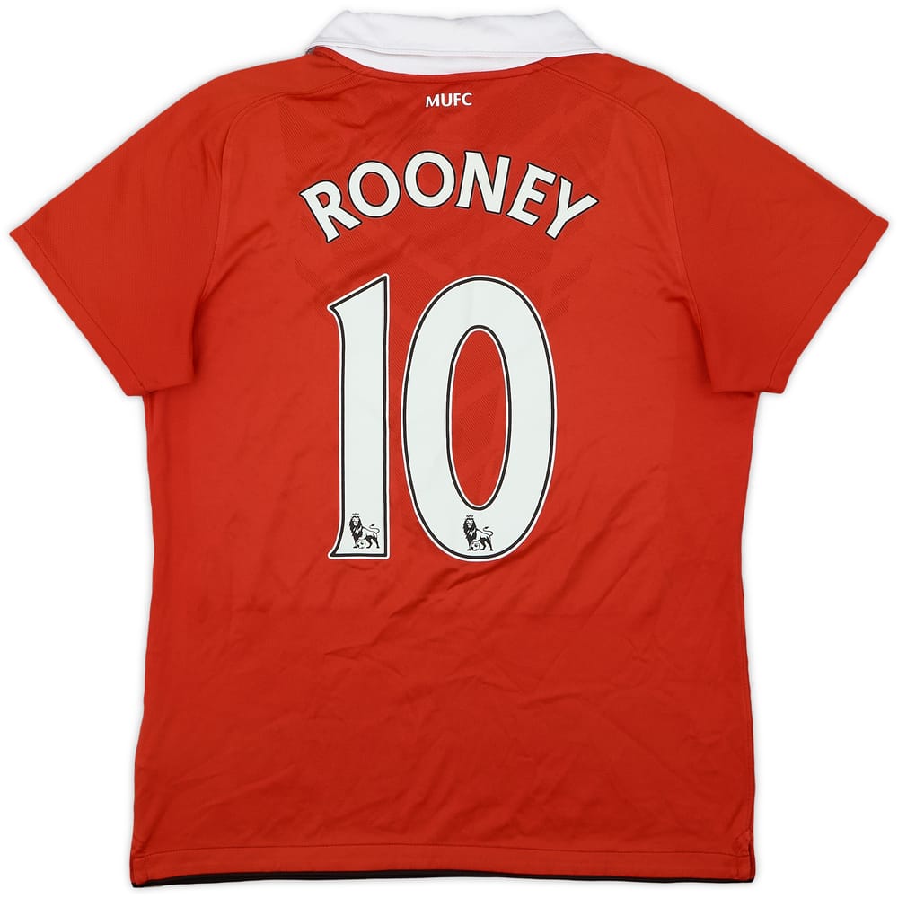 2010-11 Manchester United Home Shirt Rooney #10 - 7/10 - (Women's M)