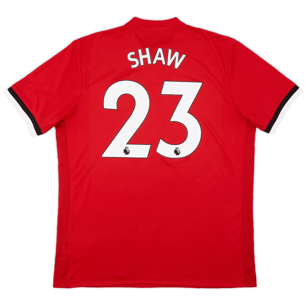 2017-18 Manchester United Home Shirt Shaw #23 - 7/10 - (XL)