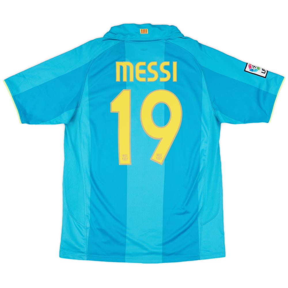 2007-09 Barcelona Away Shirt Messi #19 - 8/10 - (M)
