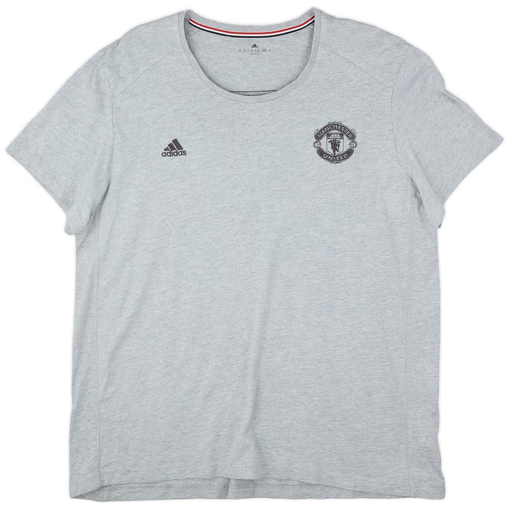 2015-16 Manchester United adidas Cotton Tee - 8/10 - (XXL)