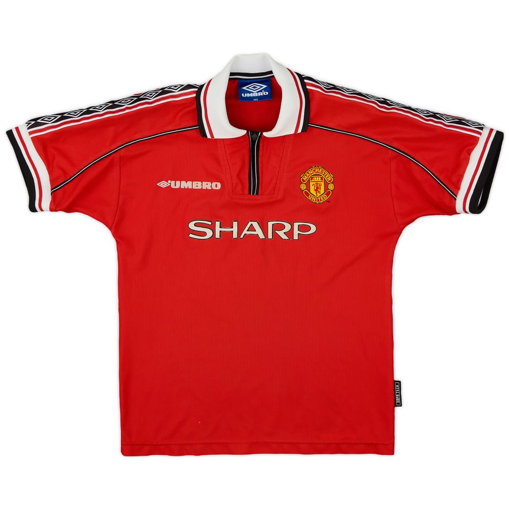 1998-00 Manchester United Home Shirt - 7/10 - (L.Boys)