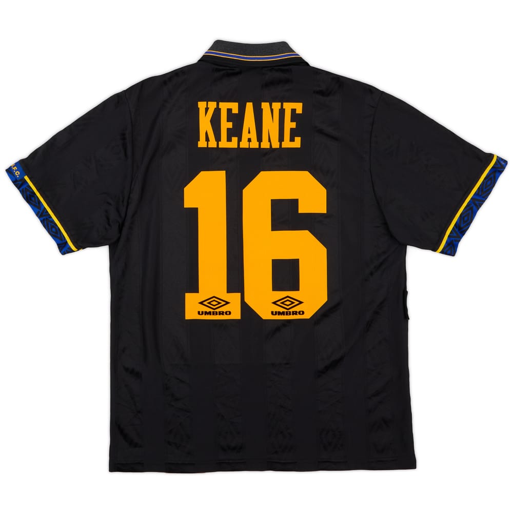 1993-95 Manchester United Away Shirt Keane #16 - 7/10 - (M)