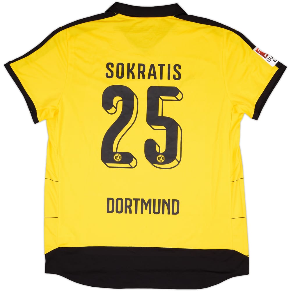 2015-16 Borussia Dortmund Home Shirt Sokratis #25 (XXL)