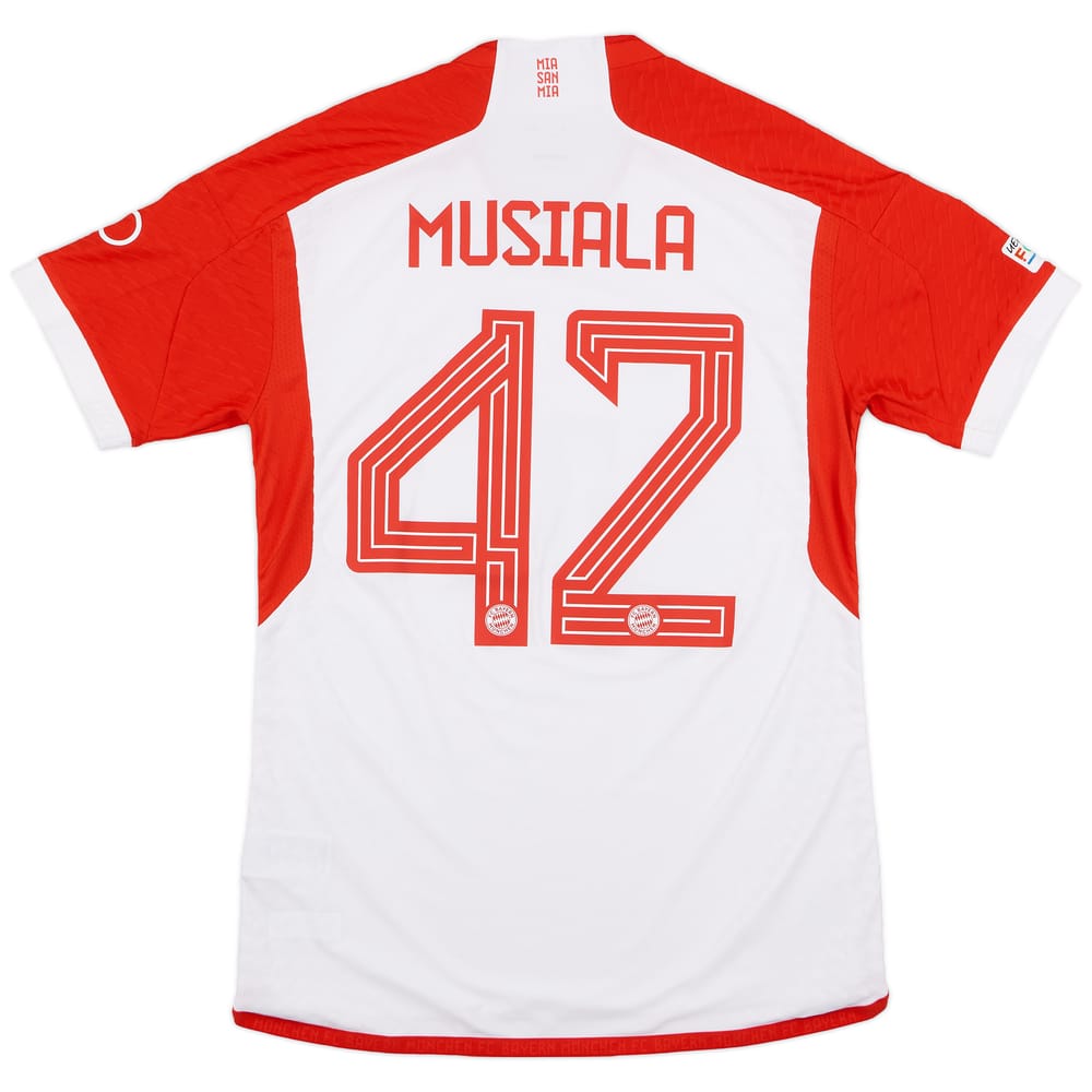 2023-24 Bayern Munich Champions League Match Issue Home Shirt Musiala #42